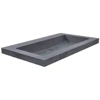 Mueller Single natuursteen meubelwastafel 60x46cm zonder kraangat