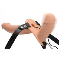 Strap U Power Pegger Dubbele Strap-On Vibrator