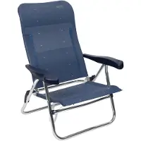 Crespo Strandstoel AL-205 Donker Blauw