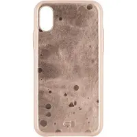 Senza Glam Leather Apple iPhone X Back Cover Rose Gold