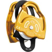 Petzl - Klim katrollen - Gemini voor Unisex - Geel