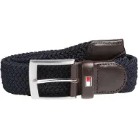 Tommy Hilfiger Riem 'New Adan' donkerblauw / donkerbruin