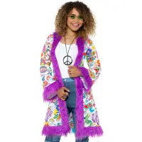 Smiffys Hippie jas luxe (multi, S/M)