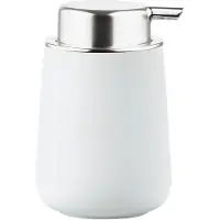 Zone Denmark Nova Zeepdispenser - Zeeppompje Vrijstaand - Zeeppomp voor Badkamer, Keuken & Toilet - Toilet & Badkamer Accessoires - 250 ml - 11,5 x 8 cm - Wit