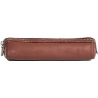 Tony Perotti Vegetale 2041 Pencil case met rits donker bruin