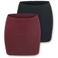 RED by EMP Minirok - The Double Life - XS tot 5XL - voor Vrouwen - zwart-bordeaux - Maat L