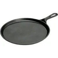 Lodge Logic skillet crêpepan ø 26,7 cm gietijzer zwart