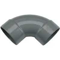 Wavin PVC bocht 90deg 125mm 2x lijmmof