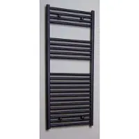 Sanicare Radiator standaard recht 730 watt inclusief ophanging 60x111,8 cm mat zwart
