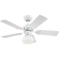 WESTINGHOUSE Princess Radiance II ventilator, wit / opaal, Woon-/ Eetkamer, Hout