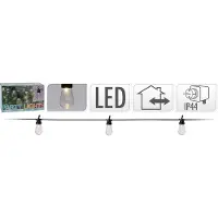PerfectLED Lichtsnoer - - 12.5 meter (20 leds, IP44, Warm wit)