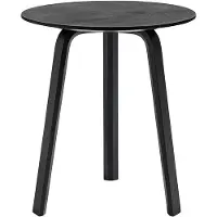 HAY Bijzettafel Bella Coffee Black Ø45 x H49 cm