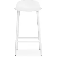 Normann Copenhagen Form Chair barkruk metalen poten wit