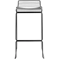 HAY Barstoel Hee Bar Stool Sled Base H75 Standard Glider Black Powder Coated Steel