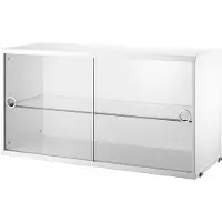 String Vitrinekast 30x78 Cm Wit - Kasten en vitrinekasten White - VS7830-12-1