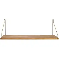 Frama Shelf Natural Wandplank 60x20 Messing (l) 44 X (b) 30 X (d) 20 X (h) 9 Cm