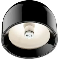 Flos Wan Wand-/plafondlamp Zwart - Plafonnières Aluminium Black - F9550030A