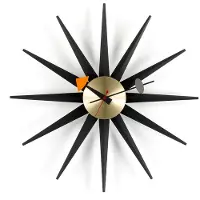 Vitra Sunburst Wandklok Black