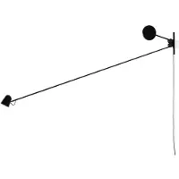 Luce Plan Design wandlamp Counterbalance, zwart, Woon-/ Eetkamer, metaal, Design, Wandlamp design