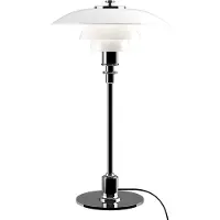 Louis Poulsen Ph 3 1/2-2 1/2 Tafellamp Wit Opaalglas/verchroomd - Tafellampen Messing Chrome - 5744166179
