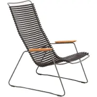 Houe CLICK Relaxfauteuil Lounge Chair Bamboe Armleuningen Stalen Frame 2 stuks