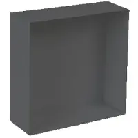 Plieger Inbouwnis Waterproof Voor In Wand 30x30 cm RVS Mat Zwart (zonder flens)