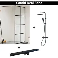 Sealskin Combi Deal Inloopdouche Mat Zwart