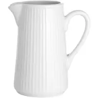 Pillivuyt Plissé pot 35 cl Wit