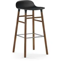 Normann Copenhagen Barstoel Form Barstool 65 cm Walnut Black