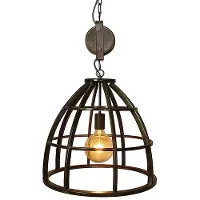Label51 - Hanglamp Fuse - Staal - Zwart - Industrieel - 47x47x42 cm