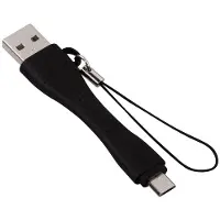Hama Micro USB kabel sleutelhanger zwart