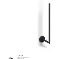 Clou Flat reserverolhouder voor 3 stuks, mat zwart