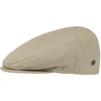 Lierys Inglese Linnen Flat Cap By Lierys beige | Maat: 57 cm