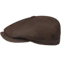 Lierys Nappaleer Wax Flat Cap by