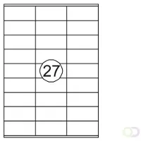 Quantore Etiket 70x32mm 2700stuks - 2 stuks