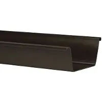 Martens Bakgoot - Pvc - Bruin - 125mm X 2m