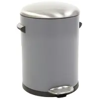 EKO - Belle Deluxe pedaalemmer 3 liter - Steel Plastic - grijs, sandcoated - Prullenbak