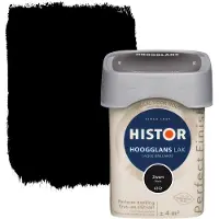 Histor Perfect Finish lak zwart hoogglans 250 ml