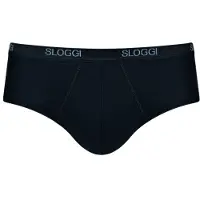 Sloggi men Basic Heren Midi slip - Zwart - Maat M