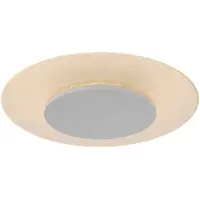 Steinhauer LED-plafondlamp Lido, dimbaar, wit / opaal, Woon-/ Eetkamer, metaal, Modern, LED plafondlamp