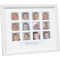 Deknudt Fotokader 'mijn eerste jaar' in witte schilderlook 24x30 S54ST9