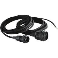 House Doctor Textile Wire E27 - Lampsnoeren & lampverlengstukken Textiel Black - 204211405