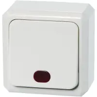Schneider Merten Opbouw - Controleschakelaar opbouw (Wit)