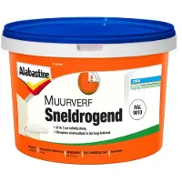 Alabastine Sneldrogende Muurverf Ral9010 5L - 5256774