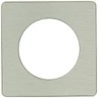 Schneider Electric Odace afdekraam 1-voudig aluminium/wit
