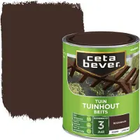 Cetabever tuinhout beits dekkend roodbruin zijdeglans 750 ml