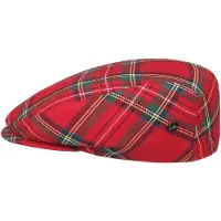 Lipodo Tartan Check Flat Cap by