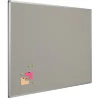 Smit Visual Prikbord bulletin 16mm grijs - 120x180 cm