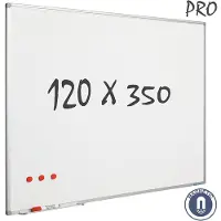 Smit Visual Whitebord Softline profiel 8mm, emailstaal wit