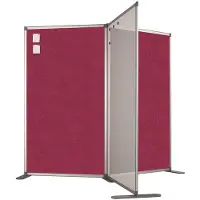 Smit Visual Scheidingswand dubbelzijdig - Prikbord - 110x120 cm